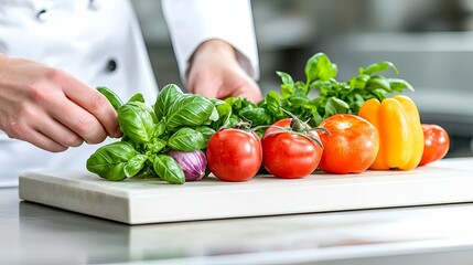 Vibrant Local Market Scene with Fresh Ingredients