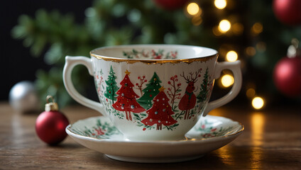Fototapeta premium Tea Cup and mug for chirstmas 