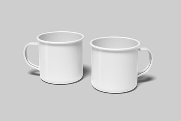 Enamel Mug Blank Mockup