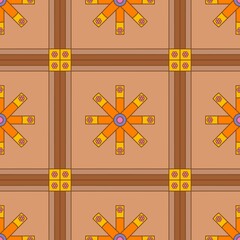 seamless pattern with flowers