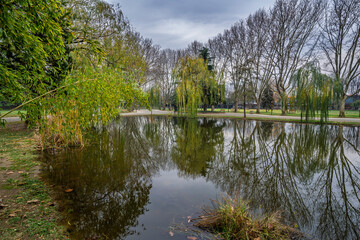 Fototapeta premium The Botanic Park view in Bursa City of Turkey