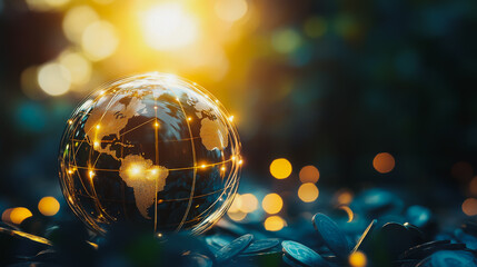 Abstract business Financial charts show a significant increase in profits in the stock market. This is driven by higher interest rates and continued growth. In the innovation world of financial