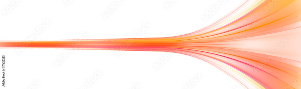Aufkleber Light trail wave, fire path trace line, car lights, optic fiber and incandescence curve twirl. High speed IT technology concept, abstract stripes as data transfer on white background in png format. 
