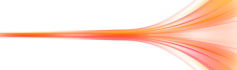 Light trail wave, fire path trace line, car lights, optic fiber and incandescence curve twirl. High speed IT technology concept, abstract stripes as data transfer on white background in png format. 