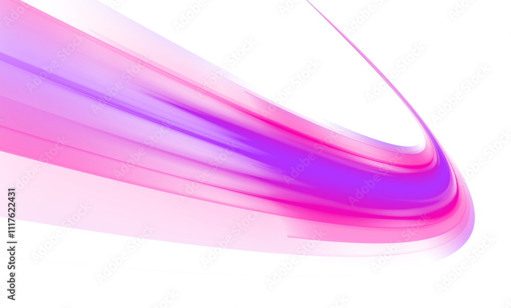 Leinwandbilder expressway and vehicle headlights effect vivid speed motion and glowing light trails, cyberpunk-insp