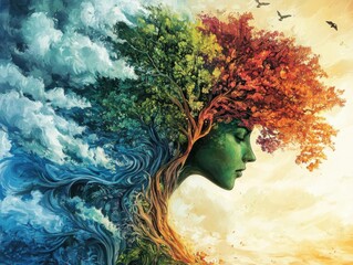 Diverse human-nature mindfulness fusion