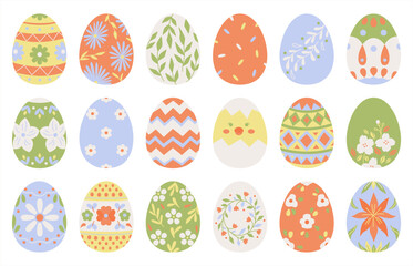 Colorful Decorative Easter Egg Patterns