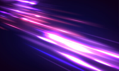 Abstract fire flare traces, glowing neon red and blue lines, and particle motion effects combined with laser beams and soft horizontal neon lines create a striking design full of dynamic energy.	