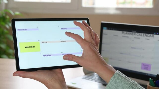 Businessperson. Booking Meeting Calendar Appointment