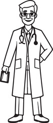 Doctor Coloring Page