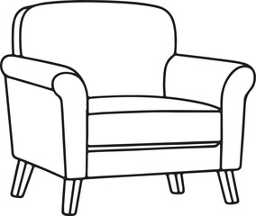 Sofa Coloring Page