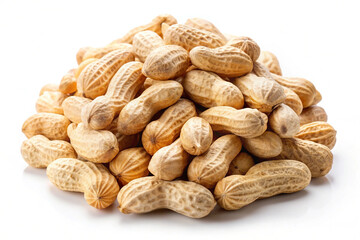 Fototapeta premium Peanuts, isolated on white background
