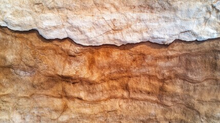 Naklejka premium Textured rock layers showcasing natural color variations