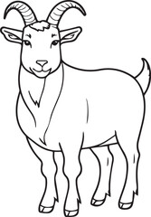 Goat Coloring Page