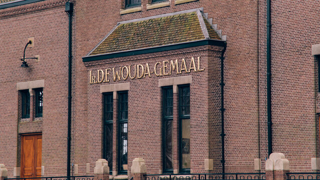 Historic Woudagemaal UNESCO Pumping Station in Lemmer, Netherlands