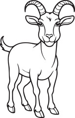 Goat Coloring Page