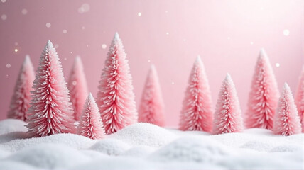 christmas tree with snow