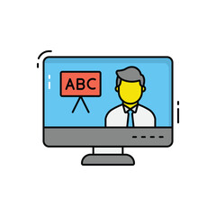 Online Training vector icon