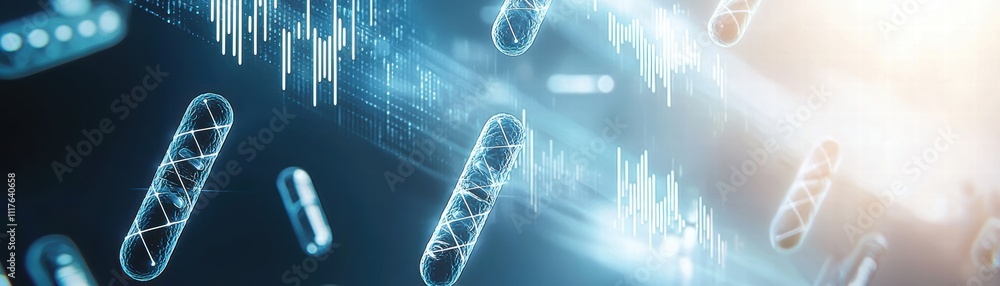 Poster exploring quantum computing innovations in a futuristic ai lab with floating modules