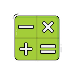 Obraz premium Math vector icon