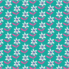 seamless pattern with flowers