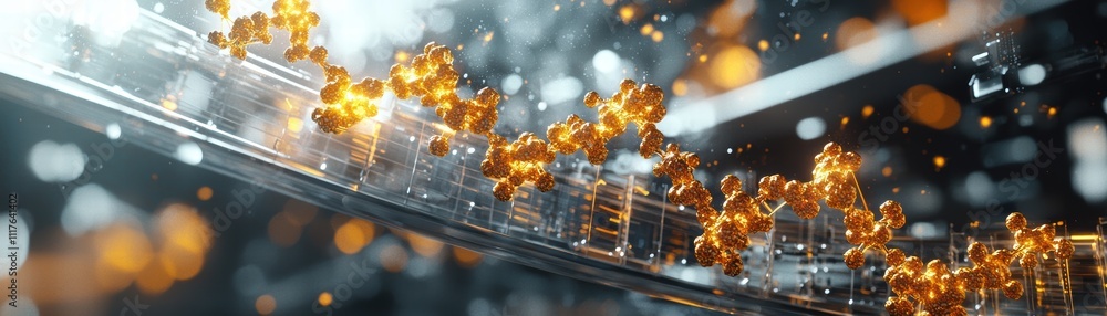 Poster exploring the future of ai quantum computing a high-tech visualization map in the digital realm