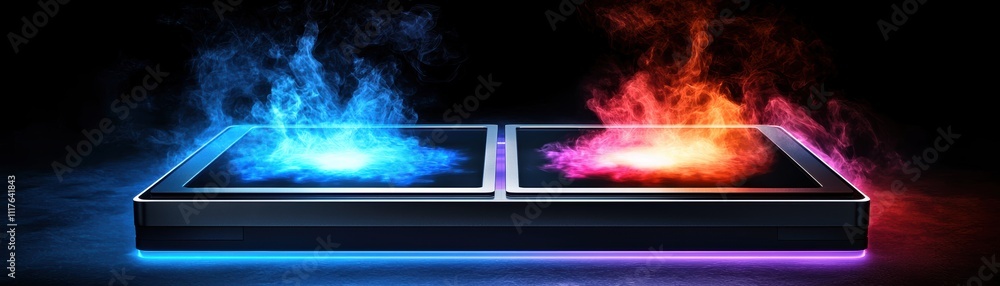 Poster two of opposite energies cool and hot as quantum computing dynamics ai-driven design of quantum stat