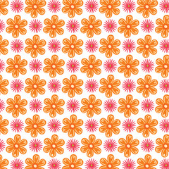 seamless pattern with flowers
