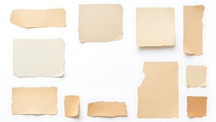 White news paper ripped message background