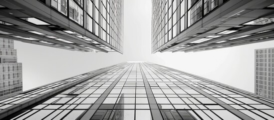 Upward View of Skyscrapers