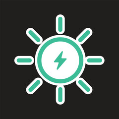 Energy & Ecology Icons_Ecology Icon Solar_Energy