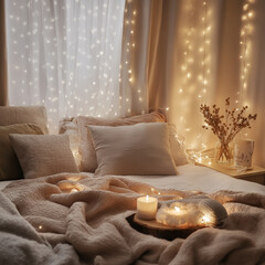 warm fairy lights