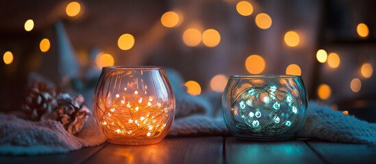 warm fairy lights