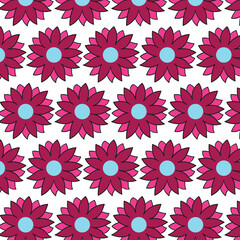 seamless pattern with flowers
