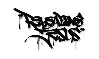 REVEALING JESUS graffiti tag style design