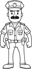 Police Coloring Page
