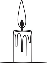 Candle Coloring Page