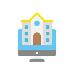 Online University vector icon