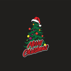 Christmas tree Logo vector image
