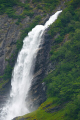 Obraz premium Geirangerfjord, Wasserfall Freier