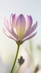 Fototapeta premium lavender flower blooming in the morning, created by generative AI