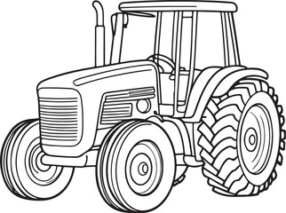 Tractor Coloring Page