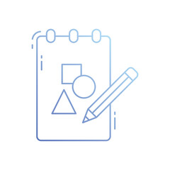 Sketching vector icon