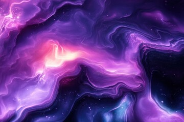Obraz premium Abstract cosmic swirl in vibrant purple and pink hues, evoking a sense of space and mystery.