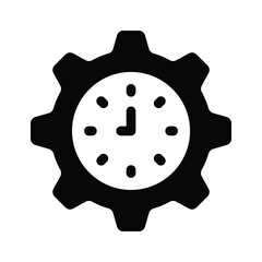 A clock in gears, symbolizing time management and efficiency
