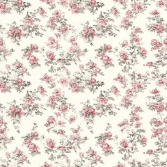 Elegant Floral Pattern in Soft Pink Tones