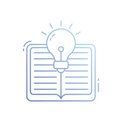 Knowledge Is Light vector icon