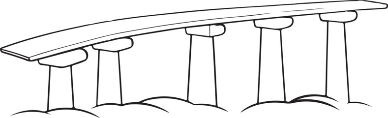 Bridge Coloring Page