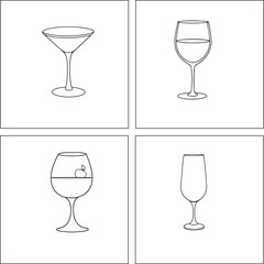 Drinking Glass Coloring Page