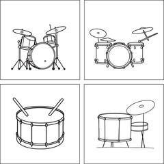 Drum Coloring Page